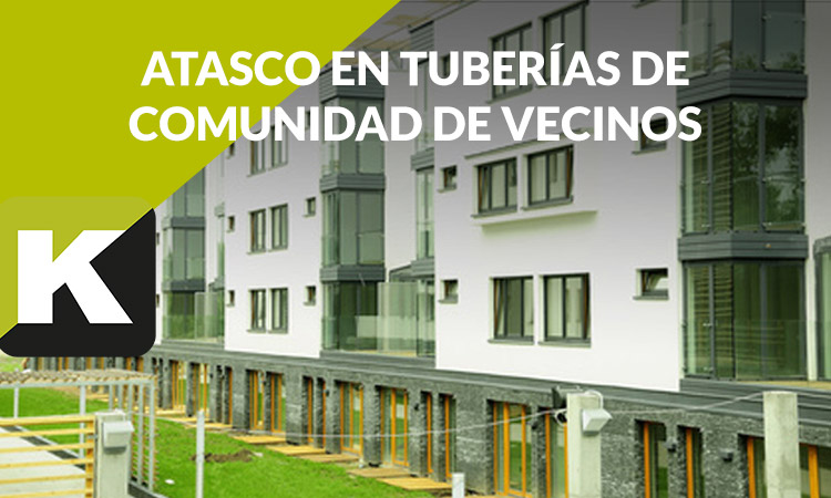 Atasco tuberías en comunidad de vecinos